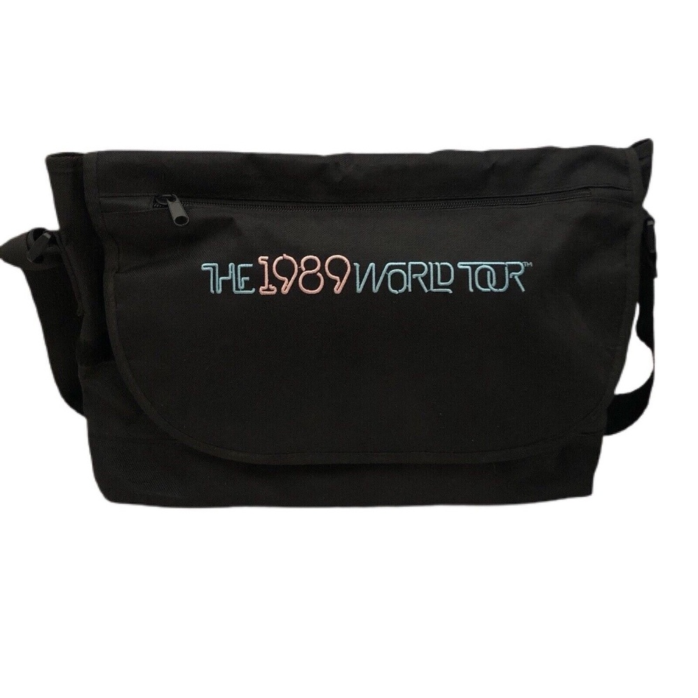 Official Taylor Swift Merch - 1989 World Tour VIP Merch - Black Messenger Bag